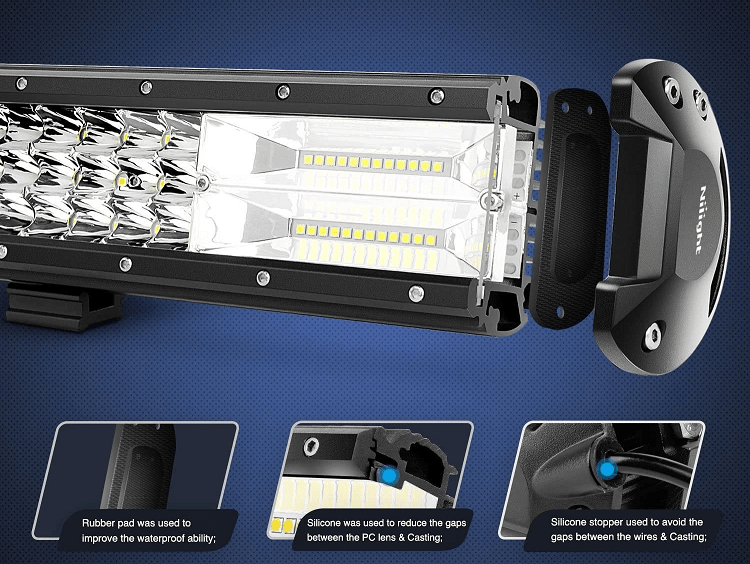 Nilight Triple-Row Light Bar