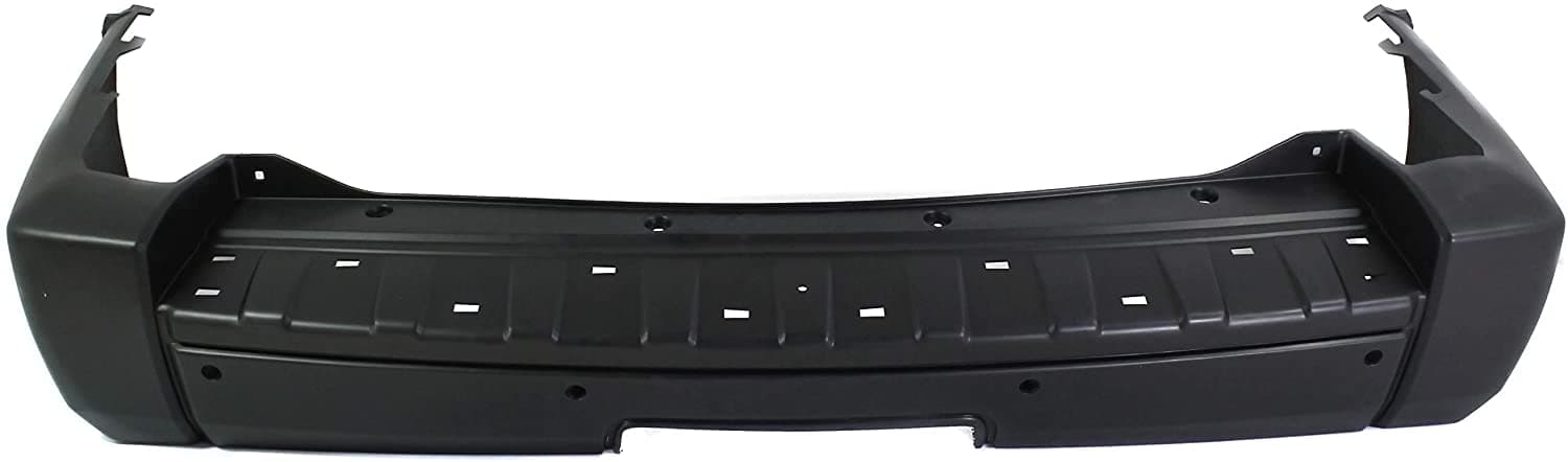 Evan-Fischer Rear Bumper Cover Compatible with 2006-2010 Jeep Commander Primed with Trailer Hitch Holes