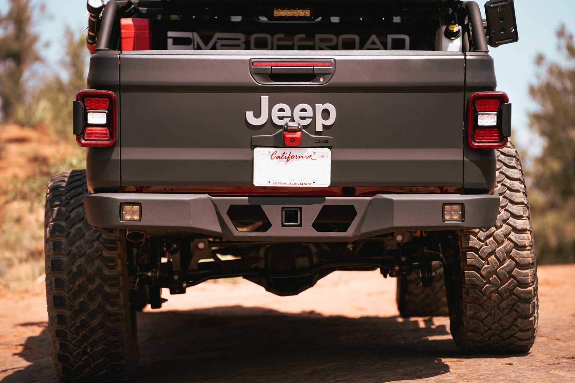 DV8 Offroad Ultra-Slim High Clearance Rear Bumper 