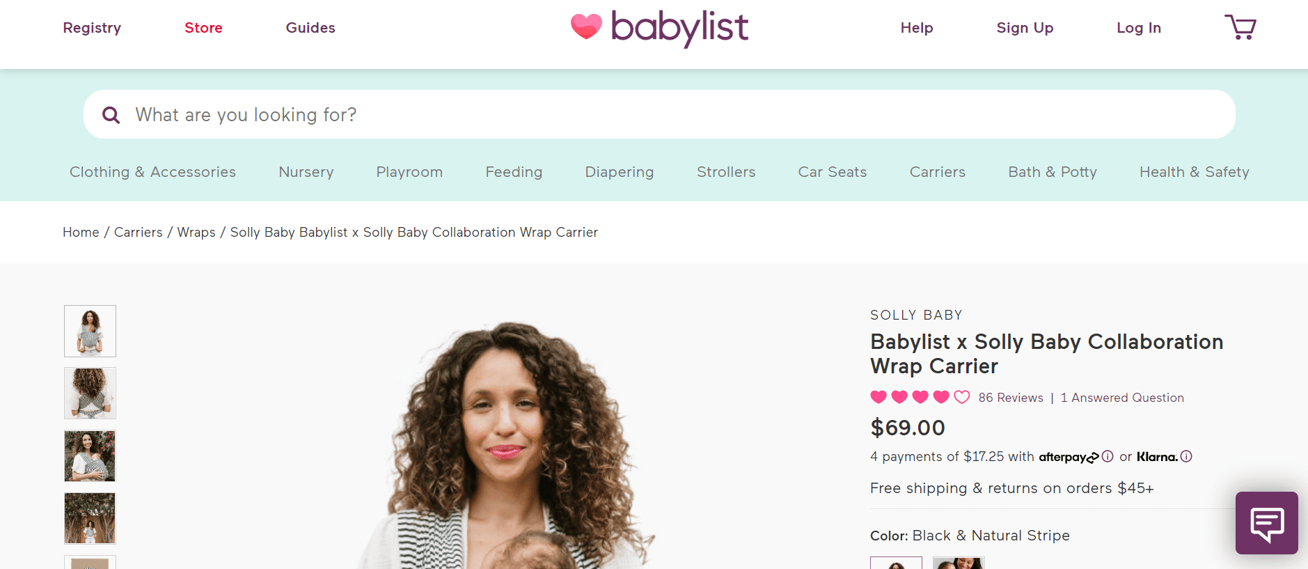 Babylist Solly Baby Wraps