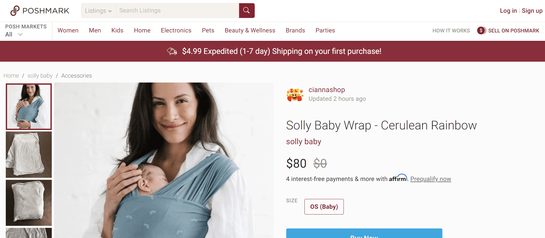 poshmark used solly baby