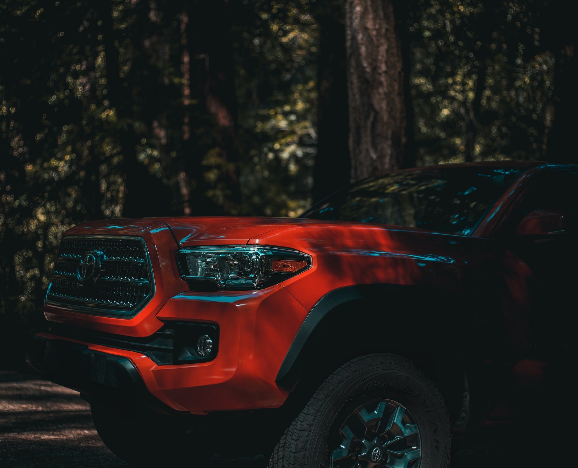 red toyota tacoma